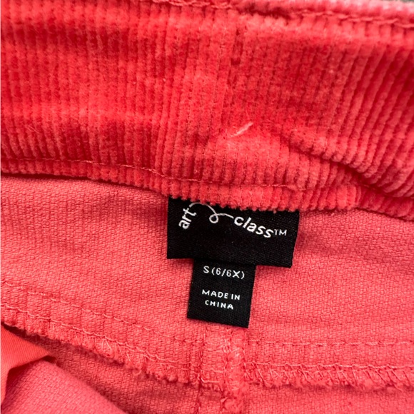 Art Class Corduroy Mini Skirt - Coral S (6/6x) - Picture 3 of 5